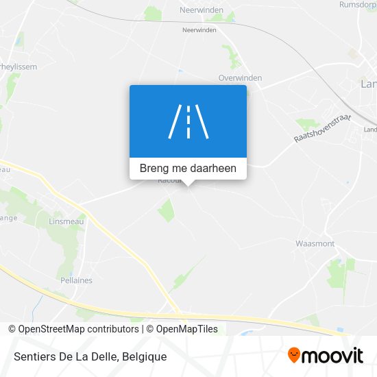 Sentiers De La Delle kaart