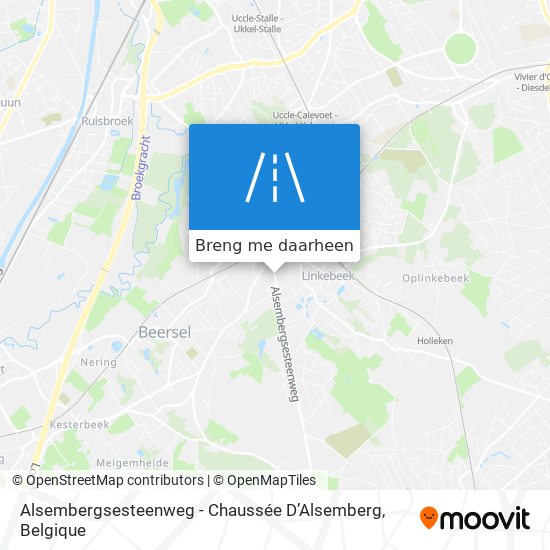 Alsembergsesteenweg - Chaussée D’Alsemberg kaart