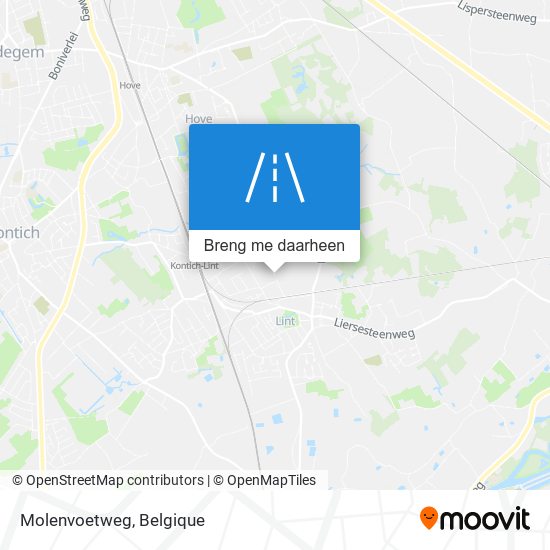 Molenvoetweg kaart