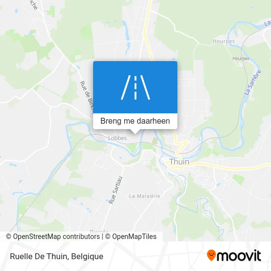 Ruelle De Thuin kaart