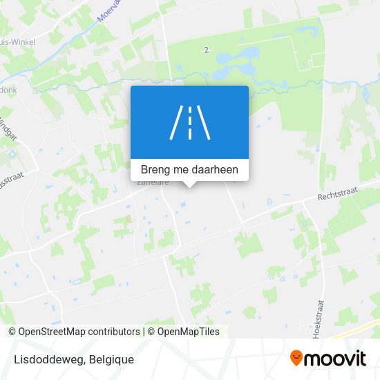 Lisdoddeweg kaart