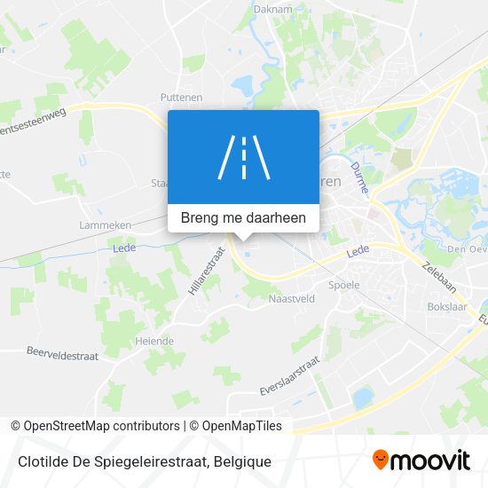 Clotilde De Spiegeleirestraat kaart