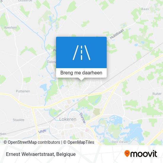 Ernest Welvaertstraat kaart
