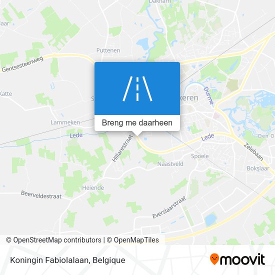 Koningin Fabiolalaan kaart