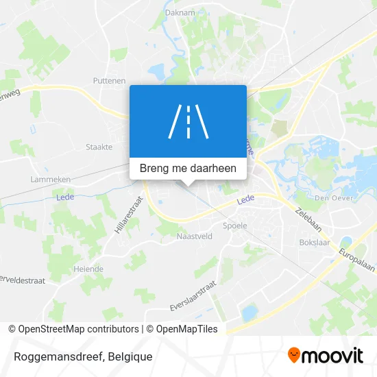 Roggemansdreef kaart