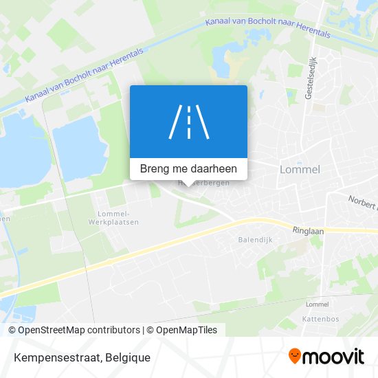Kempensestraat kaart