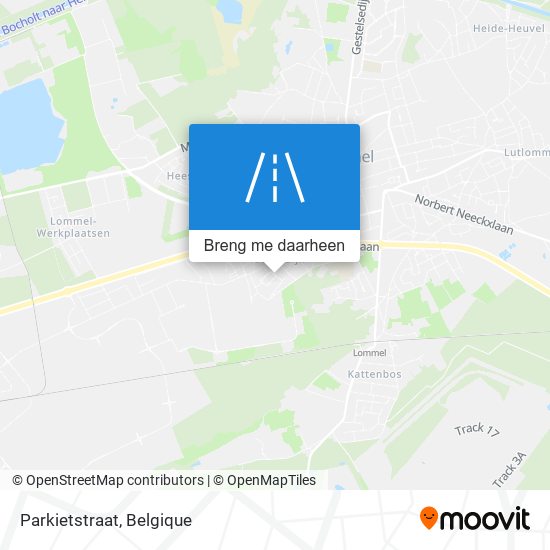 Parkietstraat kaart