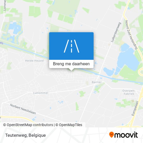 Teutenweg kaart