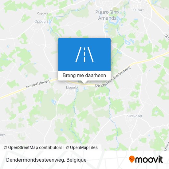 Dendermondsesteenweg kaart