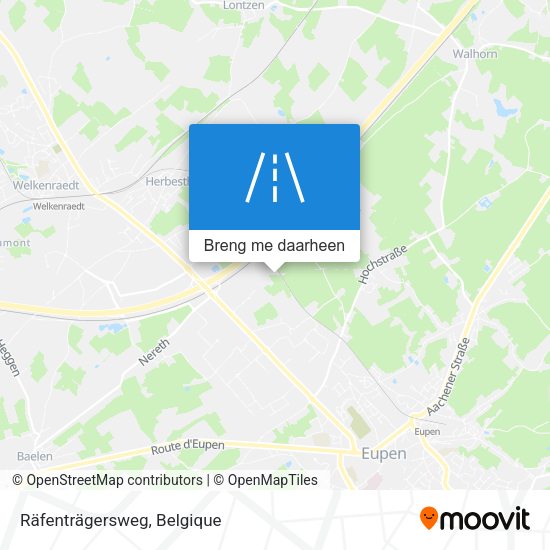 Räfenträgersweg kaart
