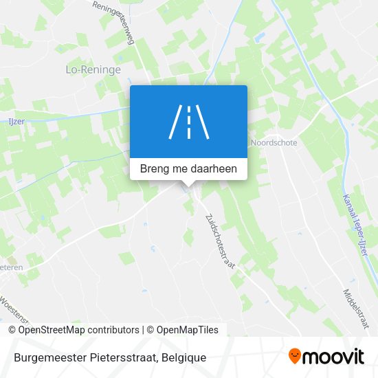 Burgemeester Pietersstraat kaart