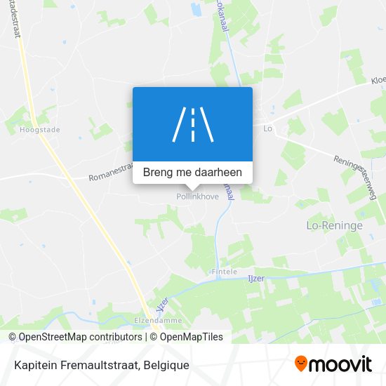 Kapitein Fremaultstraat kaart