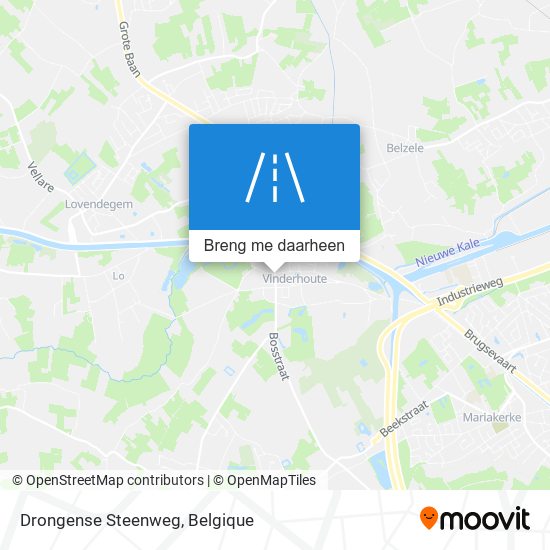 Drongense Steenweg kaart