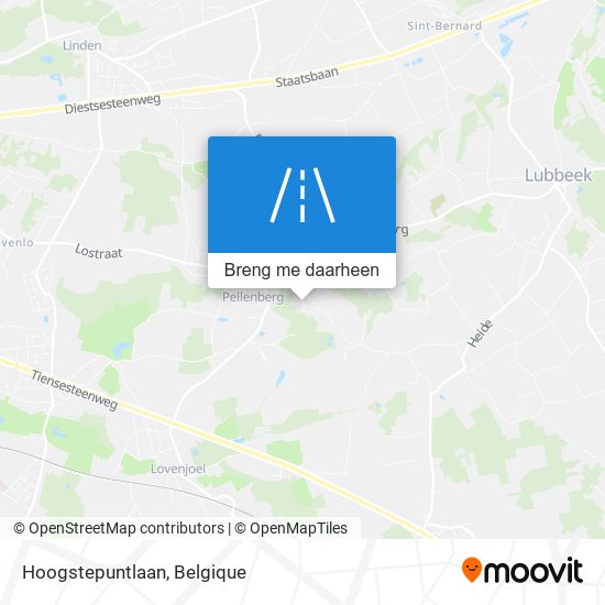 Hoogstepuntlaan kaart