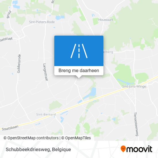 Schubbeekdriesweg kaart