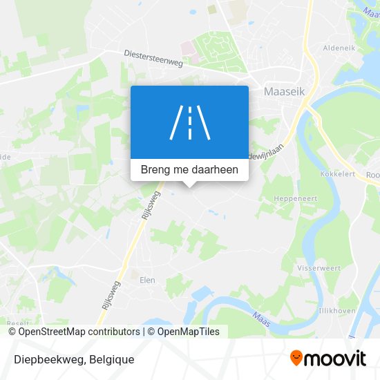 Diepbeekweg kaart