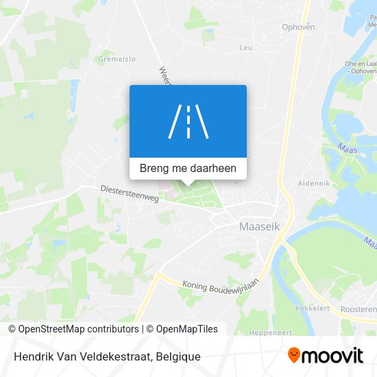 Hendrik Van Veldekestraat kaart