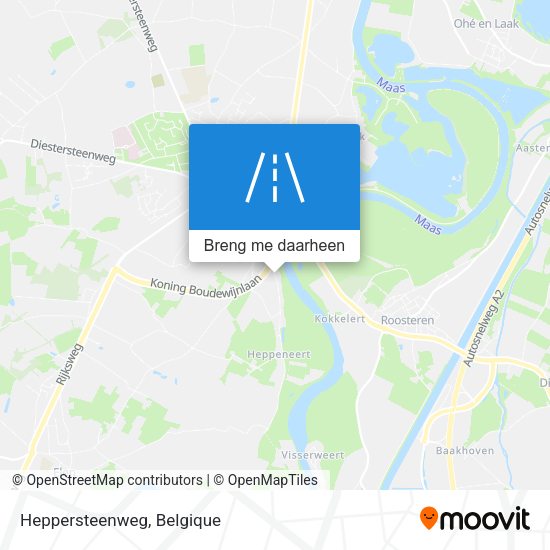 Heppersteenweg kaart