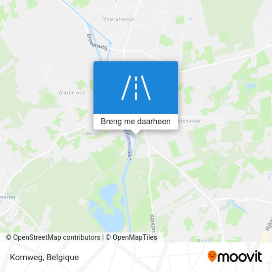 Komweg kaart