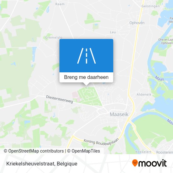 Kriekelsheuvelstraat kaart