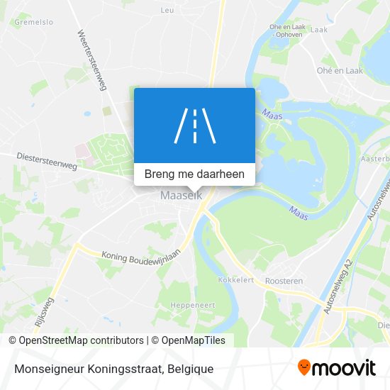 Monseigneur Koningsstraat kaart