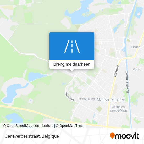 Jeneverbesstraat kaart