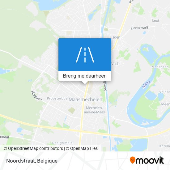Noordstraat kaart
