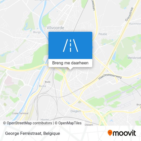 George Ferréstraat kaart