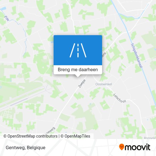 Gentweg kaart