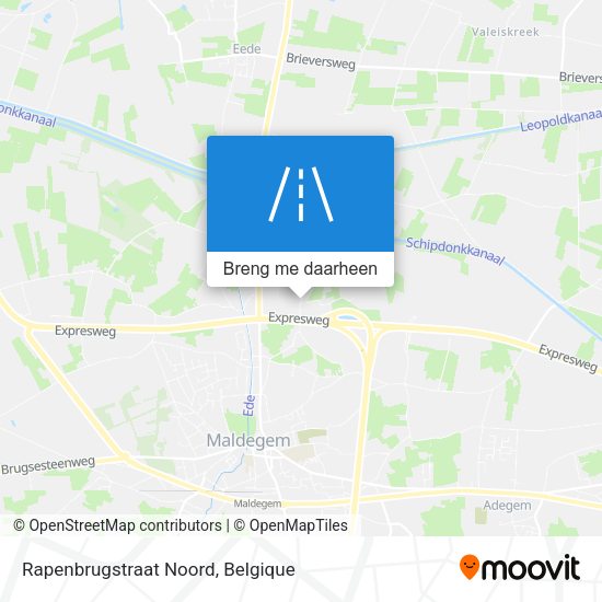 Rapenbrugstraat Noord kaart
