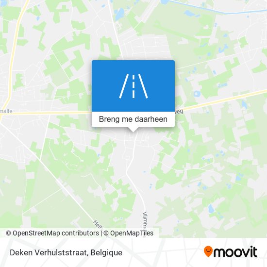 Deken Verhulststraat kaart