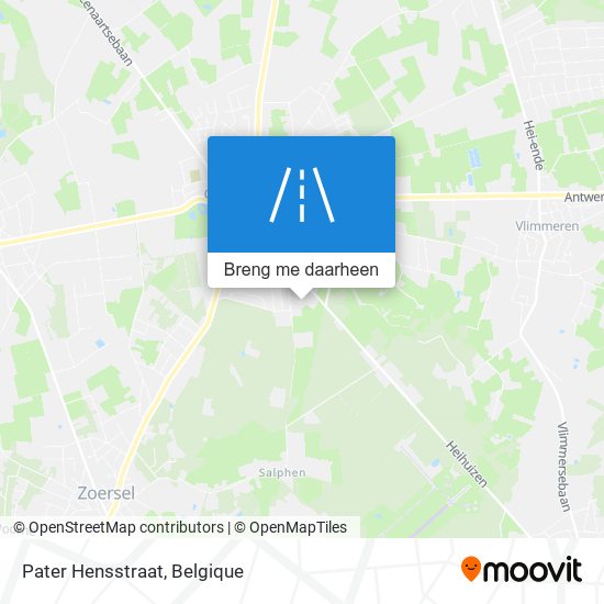 Pater Hensstraat kaart