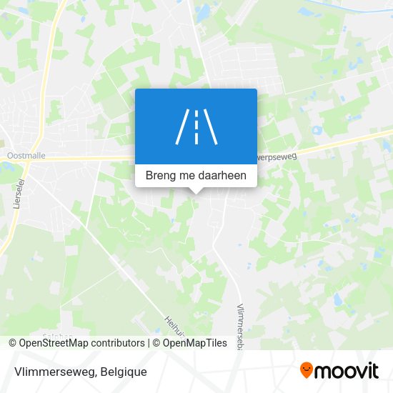 Vlimmerseweg kaart