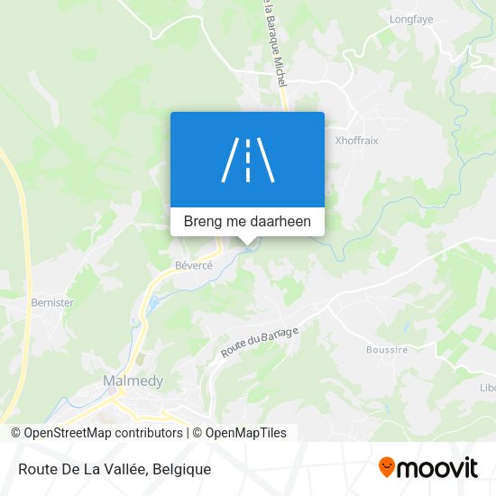Route De La Vallée kaart