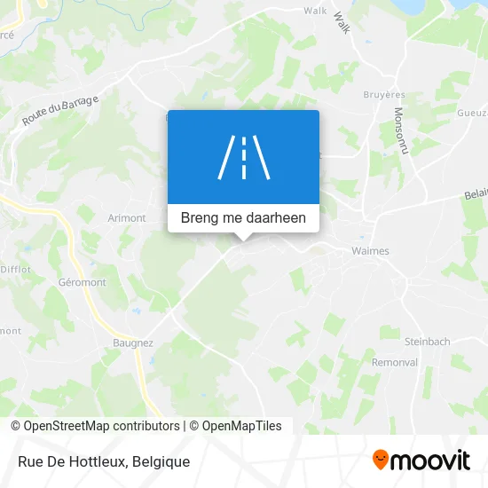 Rue De Hottleux kaart