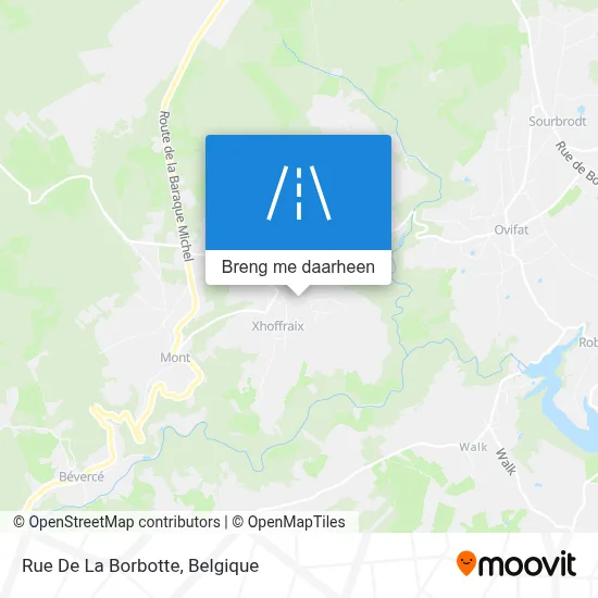 Rue De La Borbotte kaart