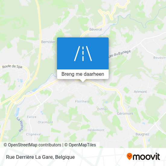 Rue Derrière La Gare kaart