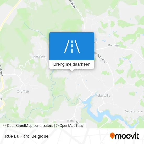 Rue Du Parc kaart