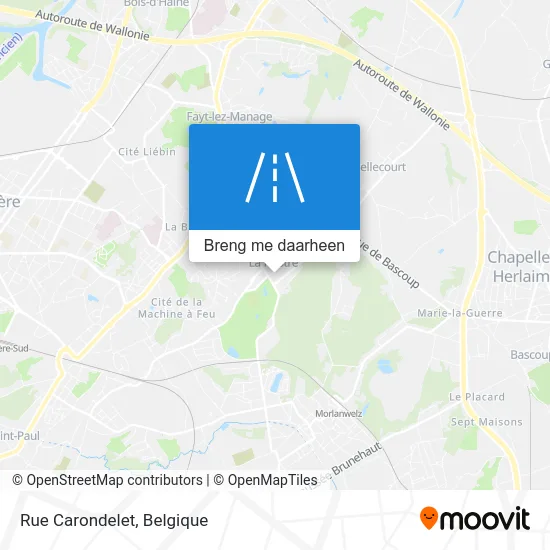 Rue Carondelet kaart