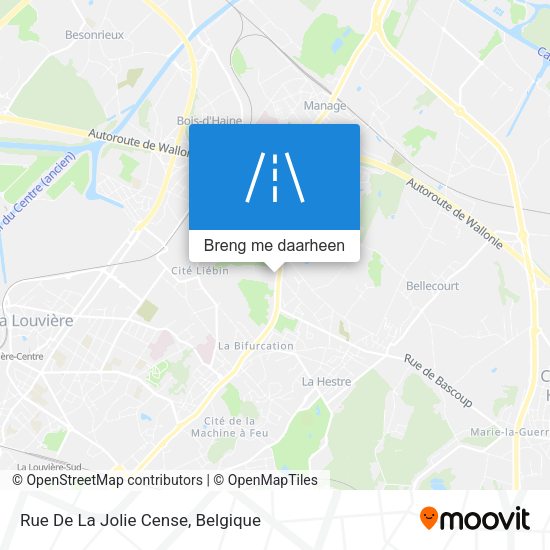 Rue De La Jolie Cense kaart