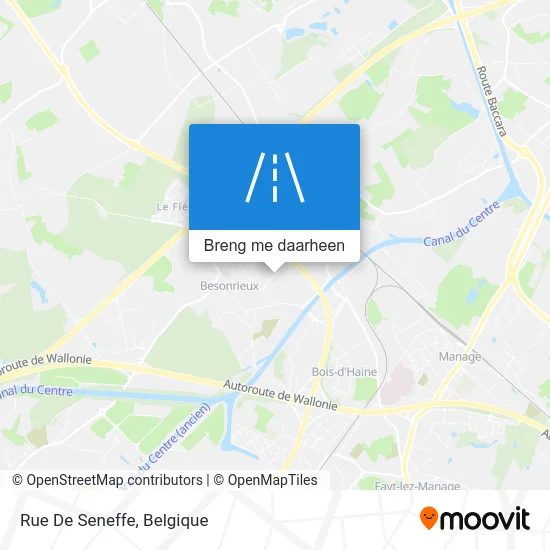 Rue De Seneffe kaart