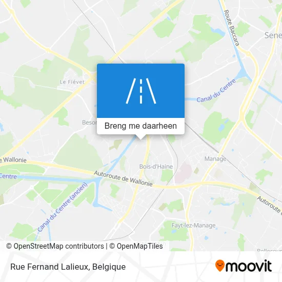 Rue Fernand Lalieux kaart