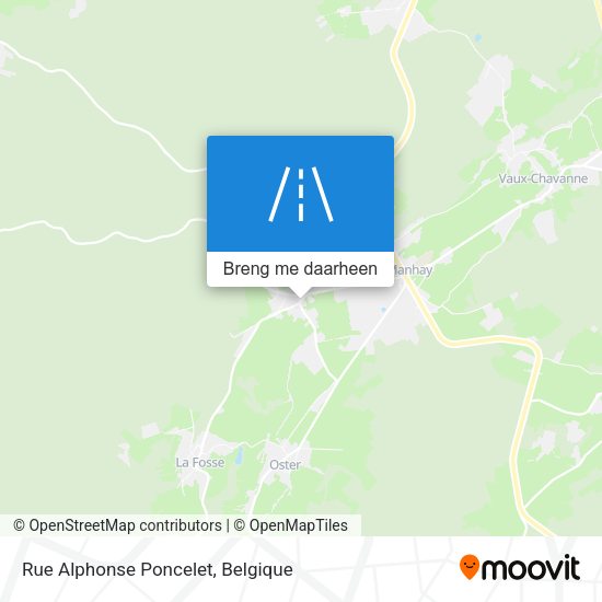 Rue Alphonse Poncelet kaart