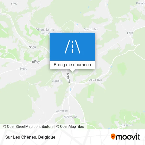 Sur Les Chênes kaart