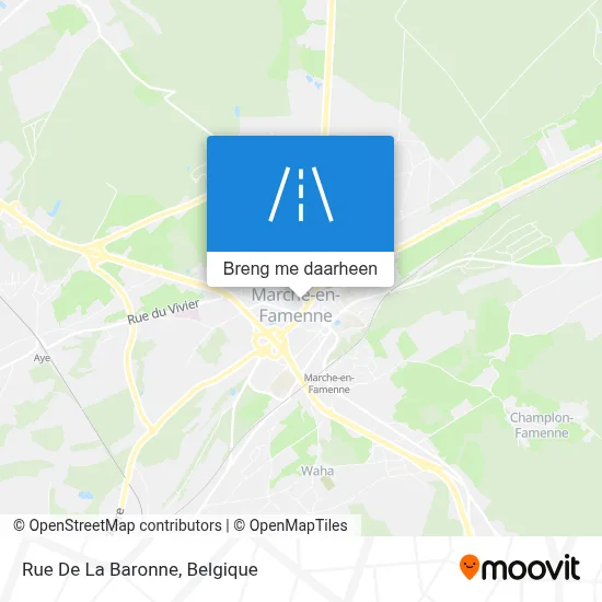 Rue De La Baronne kaart