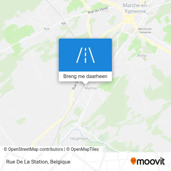 Rue De La Station kaart