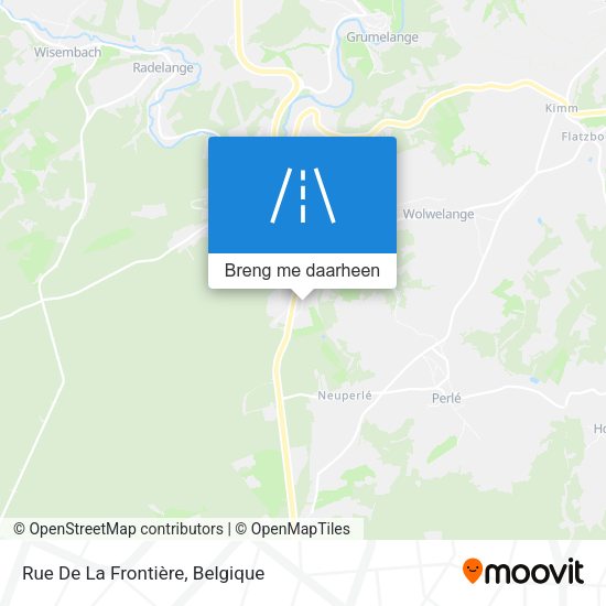 Rue De La Frontière kaart