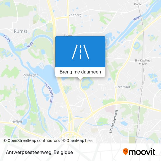 Antwerpsesteenweg kaart