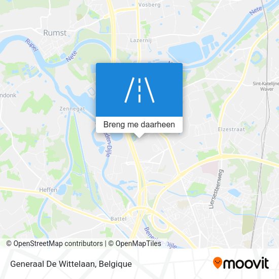 Generaal De Wittelaan kaart