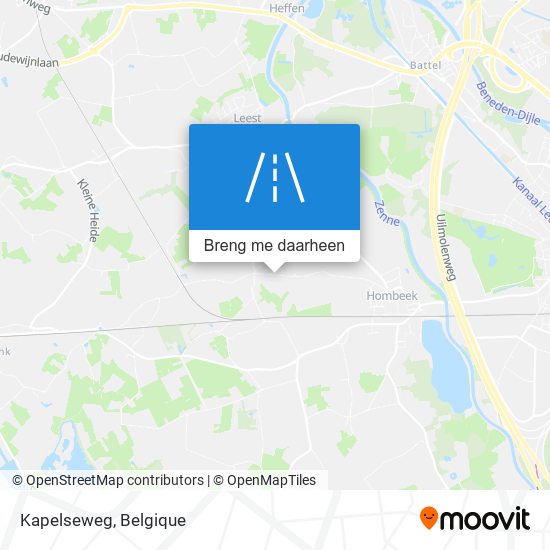 Kapelseweg kaart